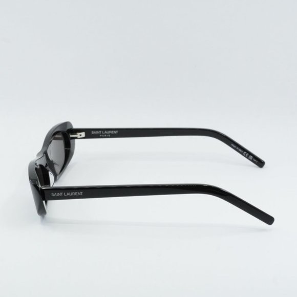 💯 NEW SAINT LAURENT SL557 SHADE 001 BLACK SUNGLASSES - Picture 8 of 14